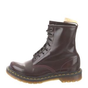 Dr. Martens Vegan Leather Combat Boots Size 8